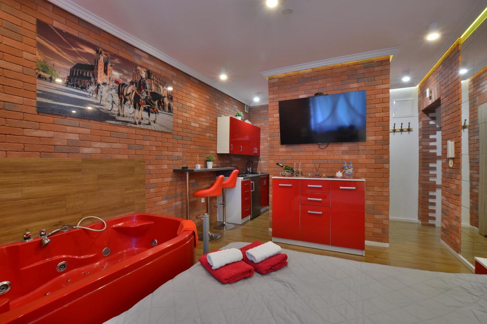 Jacuzzi Apartment Red Kraków Eksteriør billede